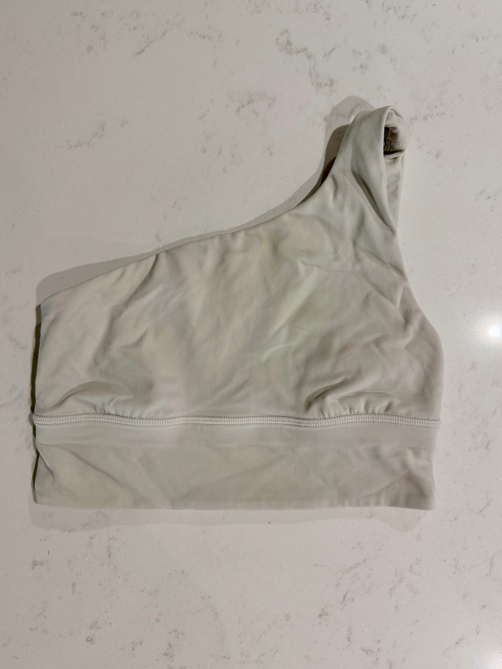 lululemon athletica One-Shoulder White Sports Bra